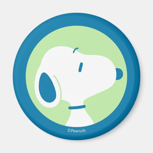Aimant cacahuètes | Snoopy Blue Deco Dreams (Devant)