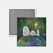 Aimant cacahuètes | Snoopy Espacé (Recto/Verso)