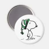 Aimant cacahuètes | Snoopy Green Casquette de neige (Recto/Verso)
