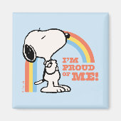 Aimant cacahuètes | Snoopy Je suis fier de moi (Devant)