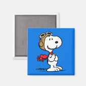 Aimant cacahuètes | Snoopy L'As Volant (Recto/Verso)