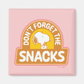 Aimant cacahuètes | Snoopy N'oubliez pas les snacks (Devant)