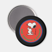 Aimant cacahuètes | Snoopy Raw Force & Courage Badge (Recto/Verso)