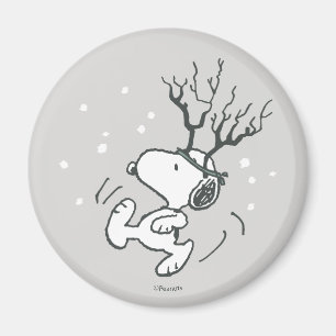 Aimant cacahuètes Snoopy Reindeer