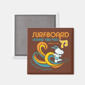 Aimant cacahuètes | Snoopy Surboard Longboard Competition (Recto/Verso)