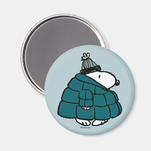 Aimant cacahuètes | Snoopy Winter Puffy Veste (Recto/Verso)