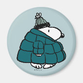 Aimant cacahuètes | Snoopy Winter Puffy Veste (Devant)