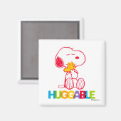 Aimant cacahuètes | Snoopy & Woodstock Huggable (Recto/Verso)