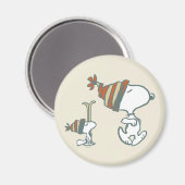 Aimant cacahuètes | Snoopy & Woodstock Ski Trip (Recto/Verso)