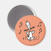 Aimant cacahuètes | Une Danse Heureuse Snoopy (Recto/Verso)