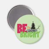 Aimant cacahuètes | Woodstock Noël Soyez brillant (Recto/Verso)