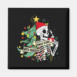 Aimant Cacao chaud squelette drôle plutôt joyeux plutôt Y