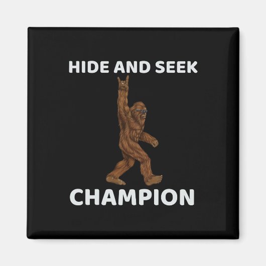 Aimant Cacher Et Chercher Champion Bigfoot Fun Dit Big Fo (Devant)