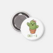 Aimant Cact-Us Cadeau drôle de couple de cactus pour anni (Recto/Verso)