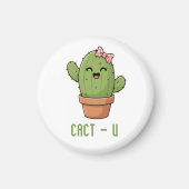 Aimant Cact-Us Cadeau drôle de couple de cactus pour anni (Devant)