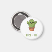 Aimant Cact-Us Cadeau drôle de couple de cactus pour anni (Recto/Verso)