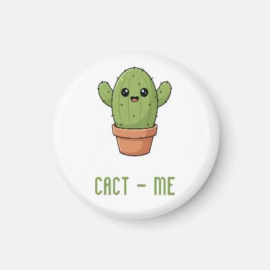 Aimant Cact-Us Cadeau drôle de couple de cactus pour anni (Devant)