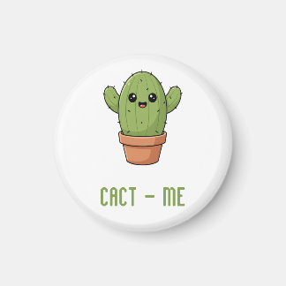 Aimant Cact-Us Funny Cactus Couple Pun Anniversary Gift