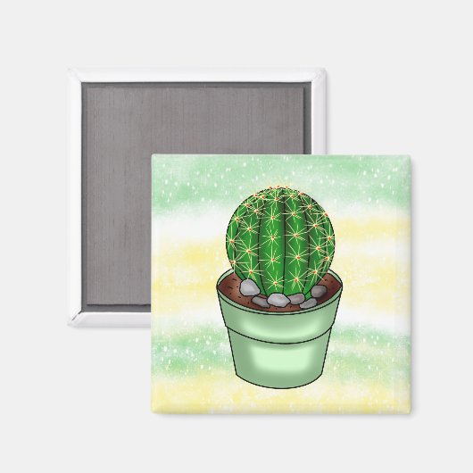 Aimant Cactus à main succulent (Recto/Verso)