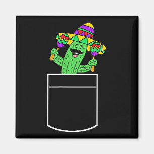 Aimant Cactus Dans La Pochette Cinco De Mayo Mignon Dessi