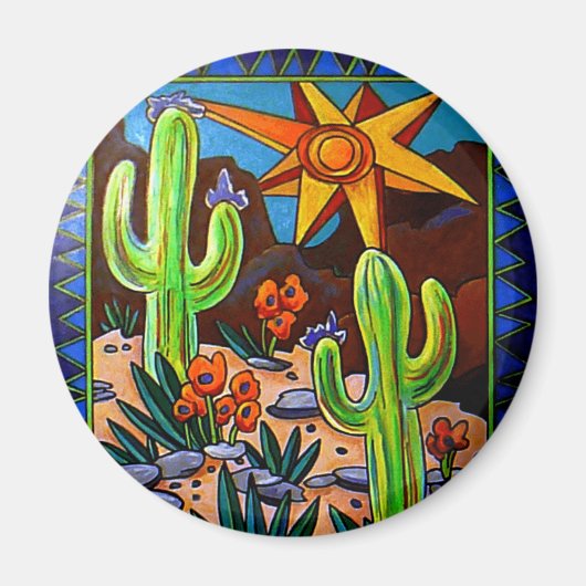 Aimant Cactus dans le sud-ouest (Devant)