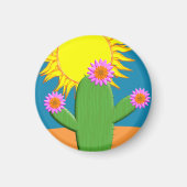 Aimant Cactus Dans Une Journée Ensoleillée (Devant)
