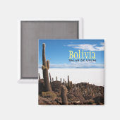 Aimant Cactus géant à l'aimant texte Salar de Uyuni (Recto/Verso)