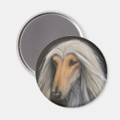 Aimant cadeau Afghan Hound (Recto/Verso)