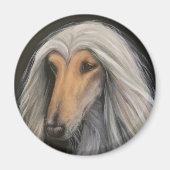 Aimant cadeau Afghan Hound (Devant)