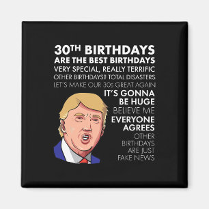 Aimant Cadeau Anniversaire Funny Trump Citation Chemise P