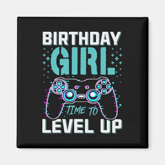 Aimant Cadeau Anniversaire Pour Fille Temps Pour Augmente (Devant)