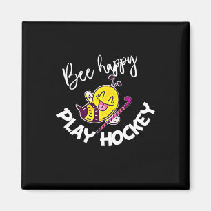 Aimant Cadeau apiculteur Bee Happy Jouer Hockey