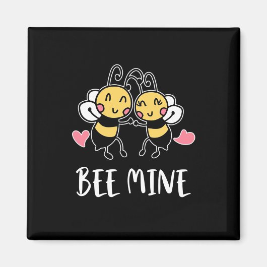 Aimant Cadeau apiculteur | Mine d'abeille (Devant)