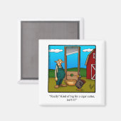 Aimant Cadeau cadeau de l'Humour de Thanksgiving "Cigar C (Recto/Verso)