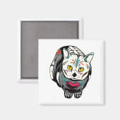 Aimant Cadeau Chat Skeleton Pour Les Amateurs De Crâne Di (Recto/Verso)