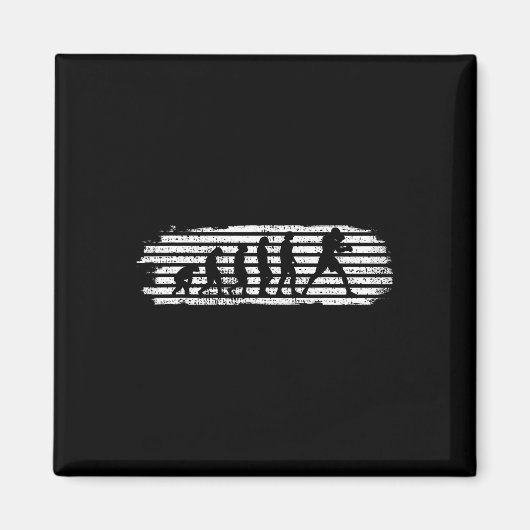 Aimant Cadeau Club de Boxe Boxeur Combat (Devant)