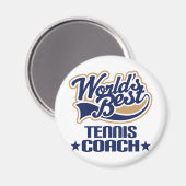 Aimant Cadeau Coach de Tennis (Recto/Verso)