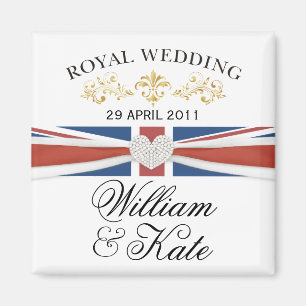 Aimant Cadeau commémoratif de mariage royal de William et