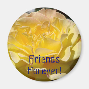Aimant Cadeau d'aimant Friends Forever ! Fleur de Rose Ja