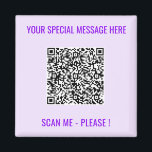 Aimant Cadeau d'aimants de code QR avec du texte et des c<br><div class="desc">Choisissez Couleurs et Police - Magnet avec votre code QR spécial Info et texte personnalisé Cadeau Magnet moderne personnalisé - Ajouter votre code QR - Image ou logo - photo / Texte - Nom ou autre info / message - Redimensionner et déplacer ou supprimer / Ajouter des éléments - Image...</div>