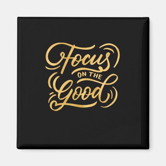 Aimant Cadeau D'Anniversaire Focus Sur Le Bon (Devant)