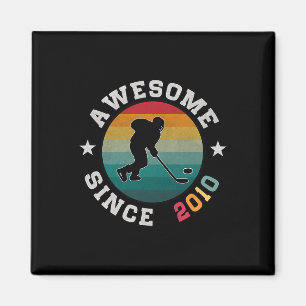 Aimant Cadeau d'anniversaire pour amateur de hockey 15 an
