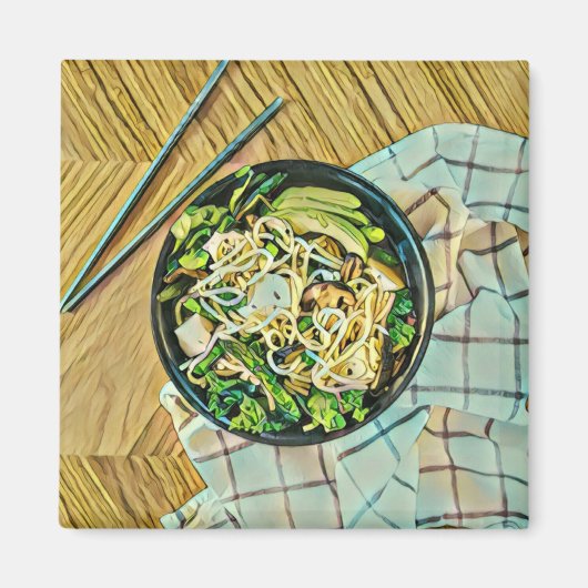 Aimant cadeau d'anniversaire Ramen (Devant)