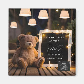 Aimant cadeau d'annonce de grossesse surprise bébé modern (Devant)