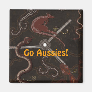 Aimant Cadeau d'art aborigène australien