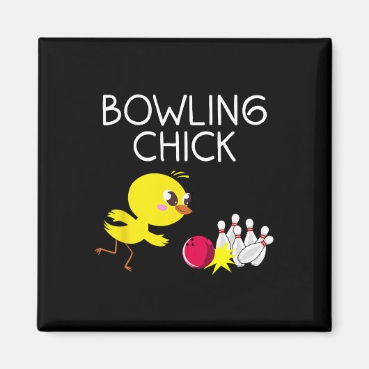 Aimant Cadeau de bowling drôle pour femmes Bowling drôle (Devant)