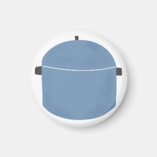 Aimant Cadeau de casserole bleue mignonne pour cuisinier