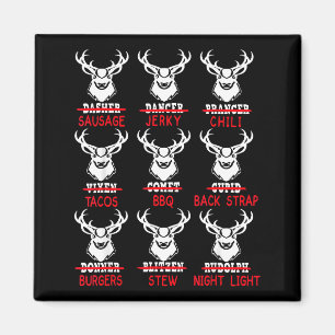 Aimant Cadeau de chasse au cerf Chasseur de tous les renn