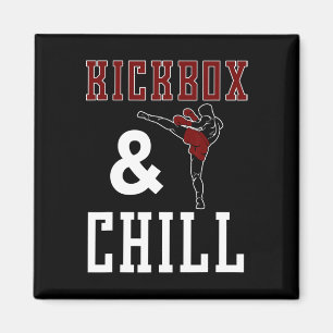 Aimant Cadeau de citation drôle de kickbox et de kickboxi