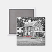 Aimant Cadeau de déménagement photo de nouvelle maison Fu (Recto/Verso)